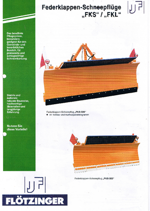 Quitanieves de muelle Flötzinger FKS 200