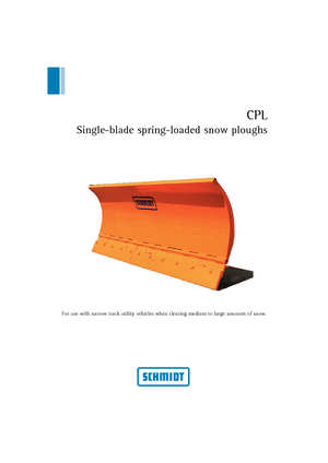 Quitanieves de mariposa Schmidt CPL 21 *