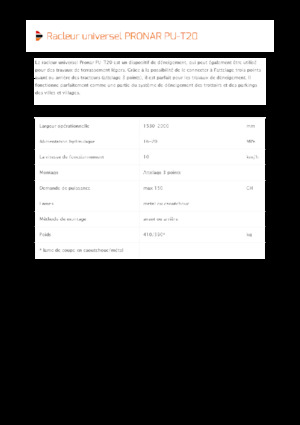 Quitanieves de mariposa Pronar PU-T20