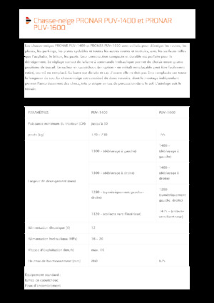 Quitanieves de mariposa Pronar PUV 1400