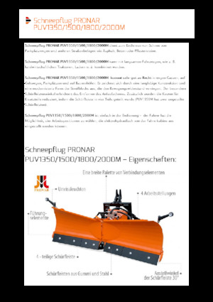 Quitanieves de mariposa Pronar PUV 1350M