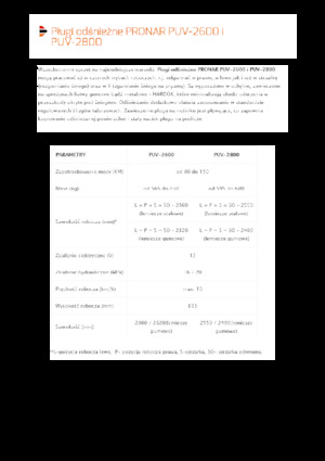 Quitanieves de mariposa Pronar PUV 2800