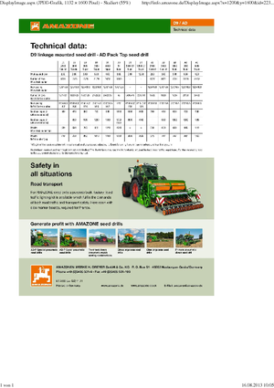 Sementadoras Amazone D9 12000 Super