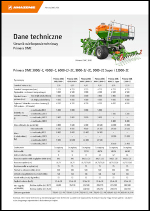 Sementadoras Amazone Primera DMC 3000