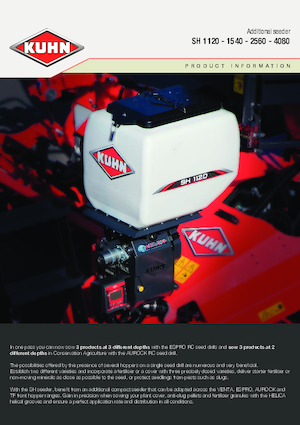 Sementadoras Kuhn SH 1120 Isobus