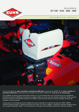 Sementadoras Kuhn SH 1120 Isobus