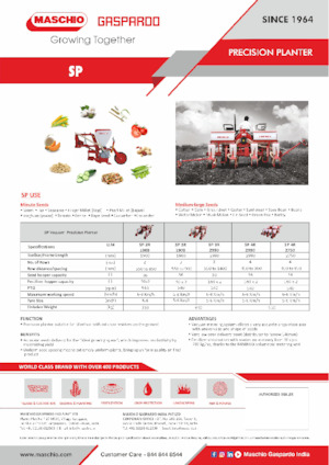 Sementadoras Gaspardo SP 4R 2750