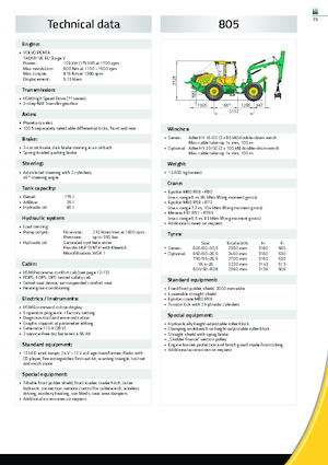 Tractores forestales especiales HSM 805