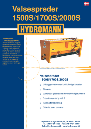 Dispositivos de dispersión adaptables Hydromann 1700 S