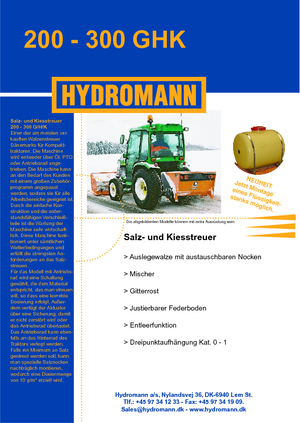 Dispositivos de dispersión adaptables Hydromann 200 G