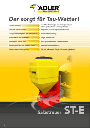 Dispositivos de dispersión adaptables Adler ST-E 105 Profi