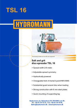 Dispositivos de dispersión adaptables Hydromann TSL 16