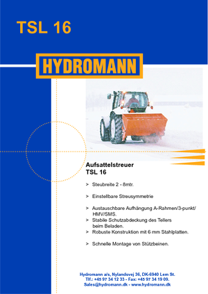 Dispositivos de dispersión adaptables Hydromann TSL 16