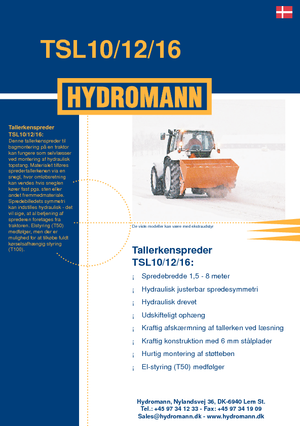 Dispositivos de dispersión adaptables Hydromann TSL 16