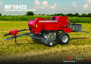 Empacadoras gigantes + de alta presión Massey Ferguson SB 1842S