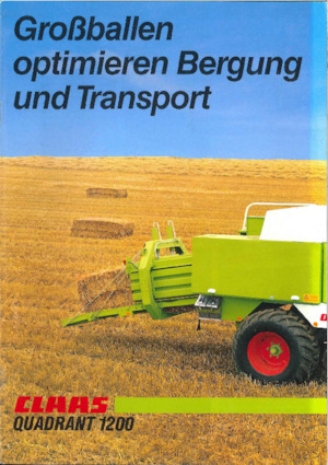 Empacadoras gigantes + de alta presión Claas Quadrant 1200