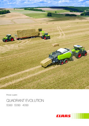 Empacadoras gigantes + de alta presión Claas Quadrant 5300 RF