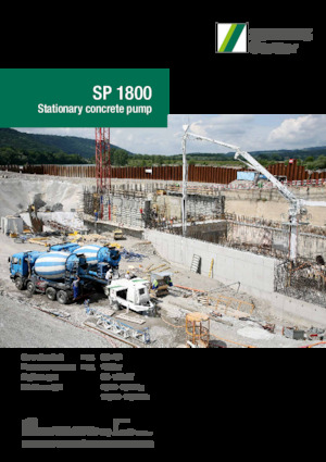 Bombas de hormigón fijas SCHWING-Stetter SP 1800 D