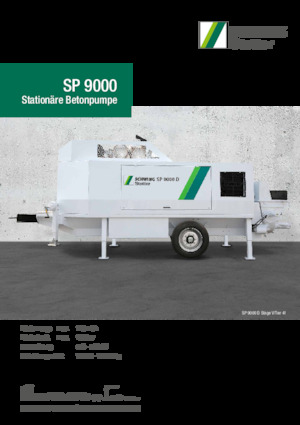 Bombas de hormigón fijas SCHWING-Stetter SP 9000 E