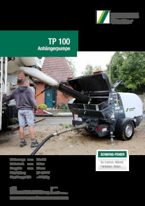 Bombas de hormigón fijas SCHWING-Stetter TP 100 D