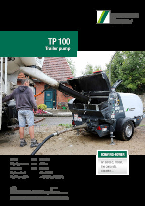 Bombas de hormigón fijas SCHWING-Stetter TP 100 D