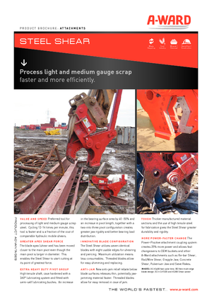 Cizallas para chatarra / acero A-Ward AS400