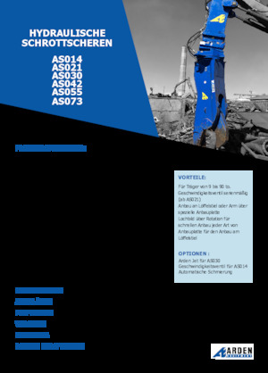 Cizallas para chatarra / acero Arden AS042