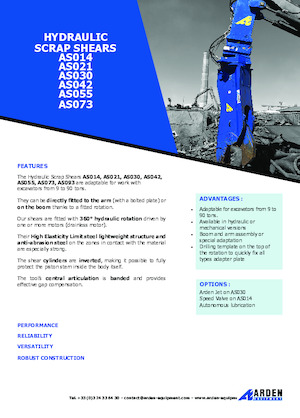 Cizallas para chatarra / acero Arden AS042