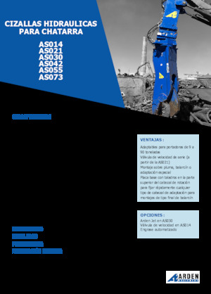 Cizallas para chatarra / acero Arden AS042