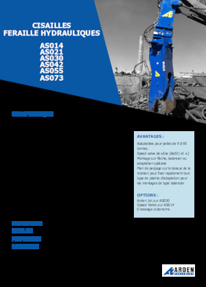 Cizallas para chatarra / acero Arden AS042