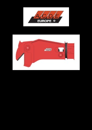 Cizallas para chatarra / acero ACDE ATC40