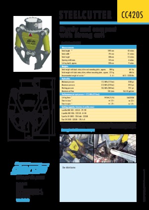 Cizallas para chatarra / acero Darda CC420 S