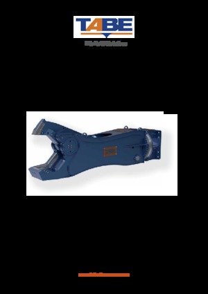 Cizallas para chatarra / acero TABE CHT 35 