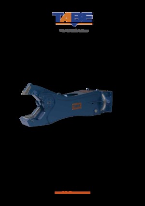 Cizallas para chatarra / acero TABE CHT 35 