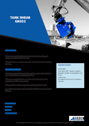 Cizallas para chatarra / acero Arden GR032