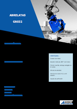 Cizallas para chatarra / acero Arden GR032