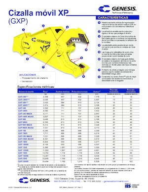 Cizallas para chatarra / acero Genesis GXP 700R