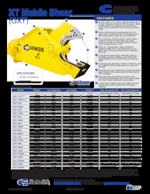 Cizallas para chatarra / acero Genesis GXT 995R