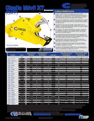 Cizallas para chatarra / acero Genesis GXT 995R