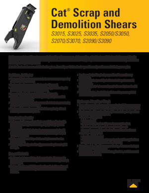 Cizallas para chatarra / acero Caterpillar S3090