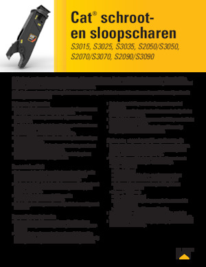 Cizallas para chatarra / acero Caterpillar S3090