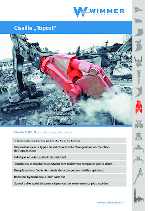 Cizallas para chatarra / acero WIMMER TC 700 S