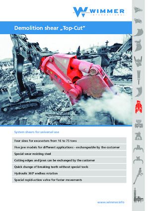 Cizallas para chatarra / acero WIMMER TC 700 S