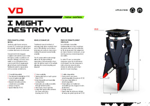 Cizallas para chatarra / acero VTN VD10 