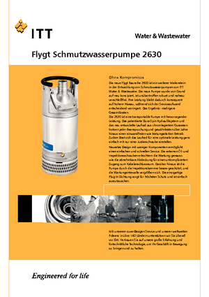 Bombas de aguas residuales Flygt-Pumpen 2630 LR 234