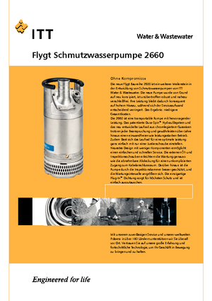 Bombas de aguas residuales Flygt-Pumpen 2660 LR 251