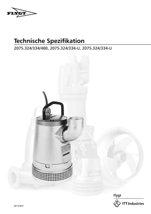 Bombas de aguas residuales Flygt-Pumpen BIBO 2075 LR 271