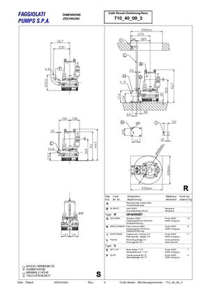 Bombas de aguas residuales Faggiolati G 209 T6D1-J7AA0