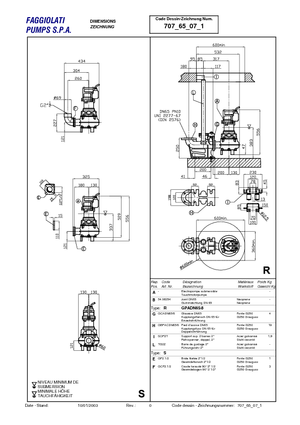 Bombas de aguas residuales Faggiolati G 271 T1M1-L40AA1