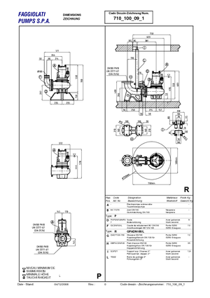 Bombas de aguas residuales Faggiolati G 409 T1M1-P90AA0